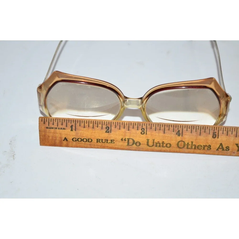 Vtg 80s Tura Oversized Drop Arm Eyeglasses Glasses Frames Womens BIG MOD 378